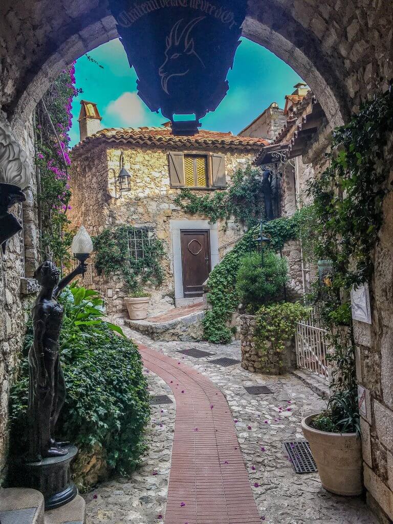 Stone archway in the Village of Eze