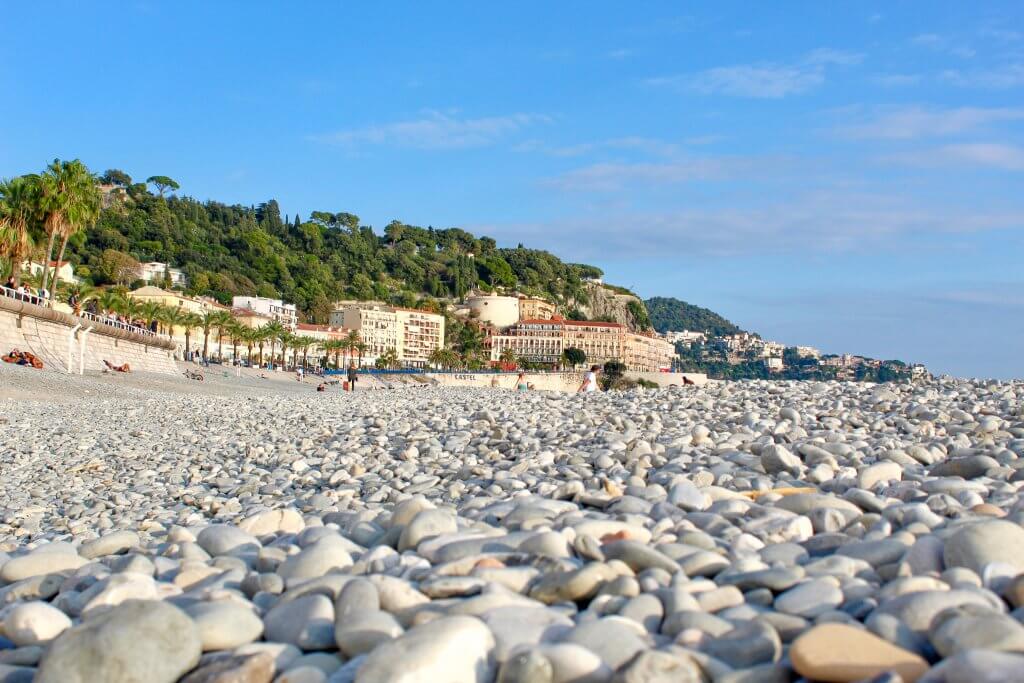 Pebbles on Beach in Nice